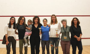 Podio Femminile Torneo Elite Roma Squash